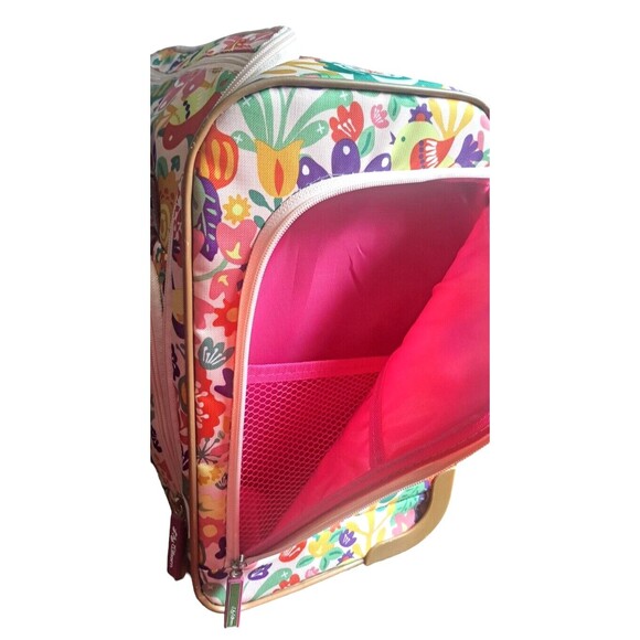 Lily Bloom Floral Wheeled Travel Suitcase Under Seat Carry on Overhead - Picture 9 of 15